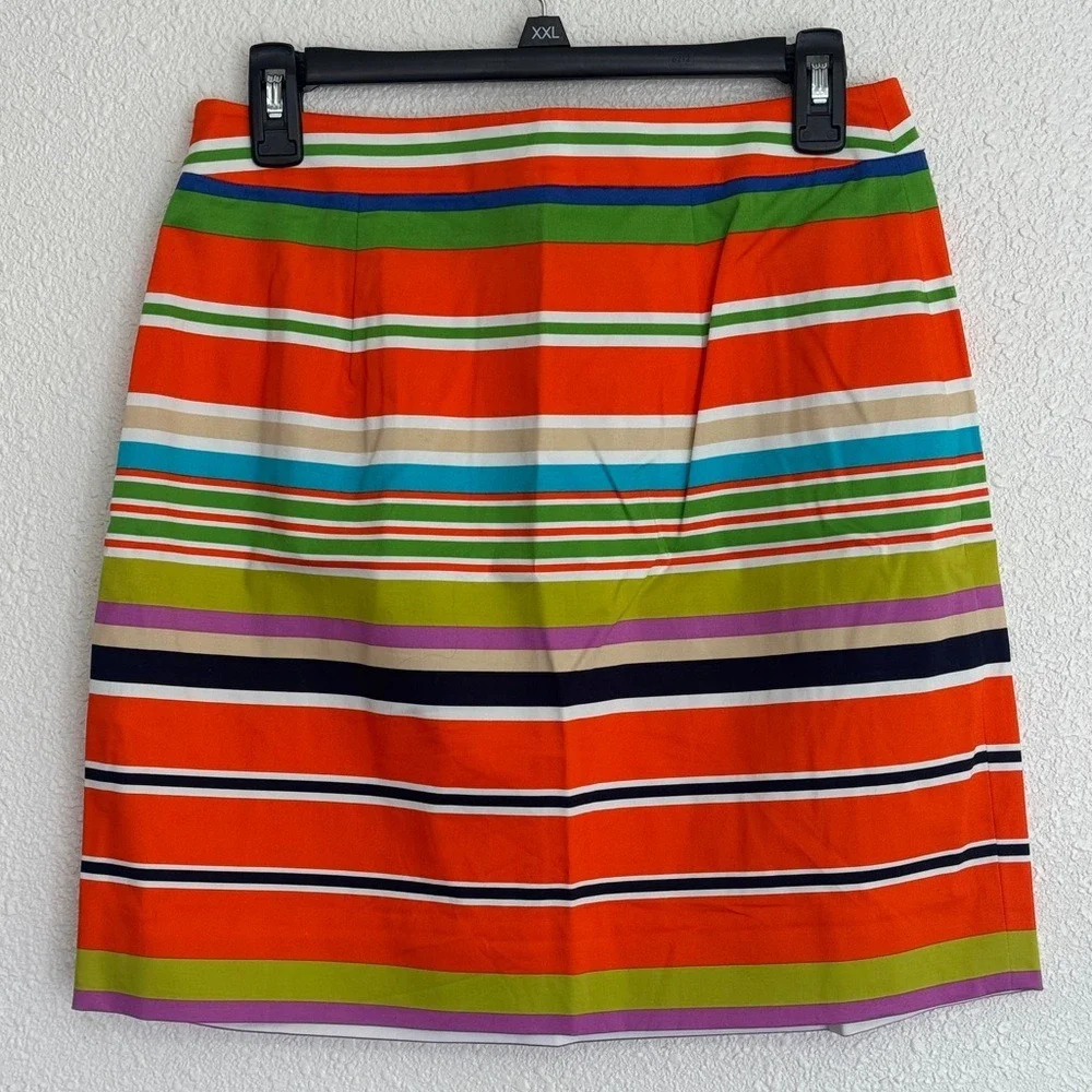 Kate Spade Size 6 Skirt the‎ Rules Barry Multi Color Stripe Mini Skirt